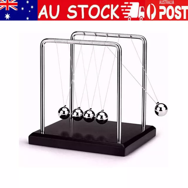 Newtons Physics Science Cradle Steel Balance Ball Pendulum Educational Desk Gift