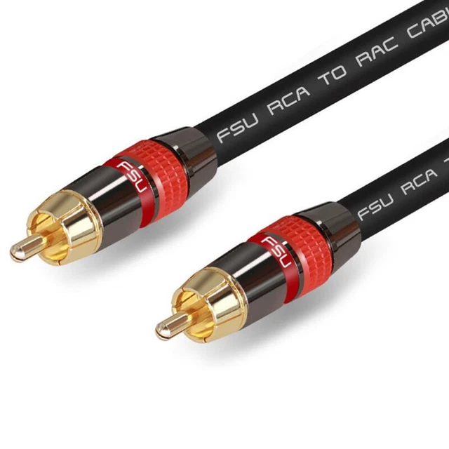 Digital Audio RCA Cable Premium Stereo RCA to RCA Coaxial SPDIF Cable MaleZ7