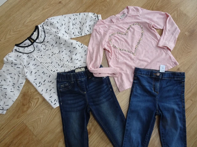 NEXT girls 4 piece clothes bundle jeans top blouse AGE 6 YEARS EXCELLENT 2