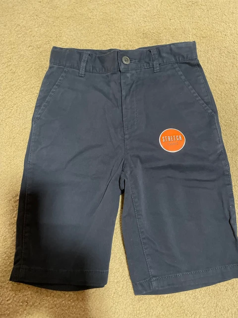 New The Children’s Place Navy Blue Uniform Shorts, 10, Adjustable Waist