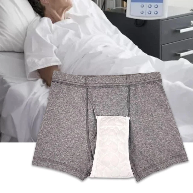 Pantalones de pañal hombre, lavable, suave, calzoncillos protectores, mayores,