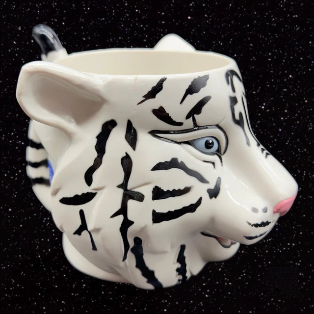 Ringling Brothers Barnum & Bailey Circus Plastic Souvenir White Tiger Mug Cup