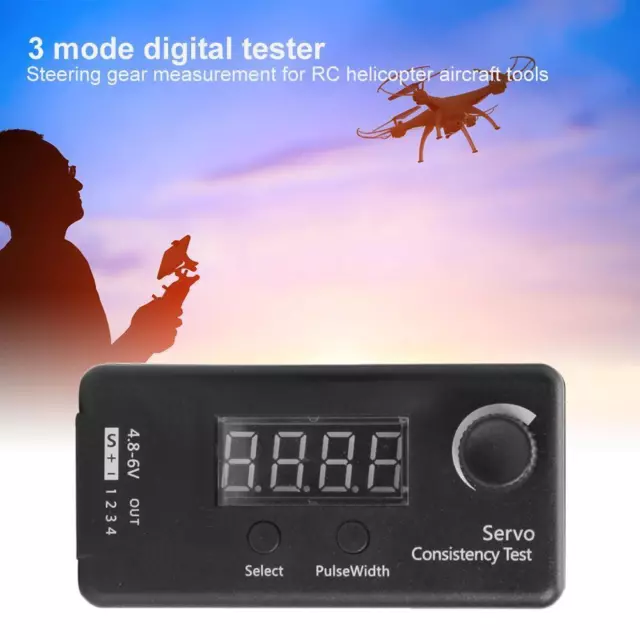 DC 4.8-6V Mini 3 Modes Steering Gear Car Digital Servo/ESC Consistency Tester