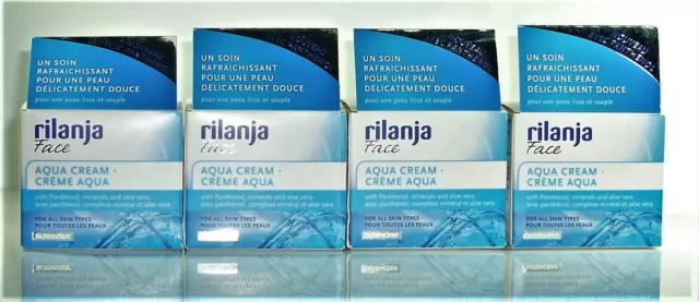 4 x Rilanja Face Aqua Cream für alle Hauttypen  50 ml = 200 ml