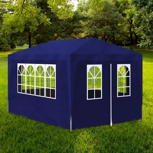 3x3/3x4/3x6/3x9m Partyzelt Garten Pavillon Gartenzelt Wasserdicht mit Fenster 2