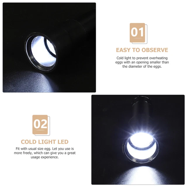 LED Flashlight Bird Egg Candler Hand Held Egg Lamp Candlestick 2