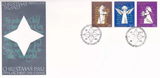 1982 Christmas Island Christmas FDC