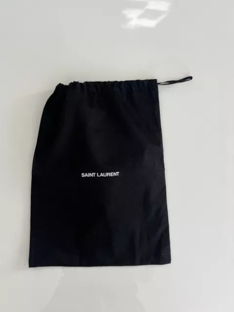YVES SAINT LAURENT Drawstring BLACK Dust Bag 10x13.5 SHOE/HANDBAG $16. ...