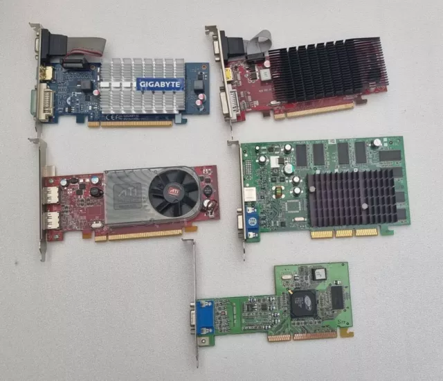 BULK Lot - 5 x Computer Graphics cards - Gold recovery?