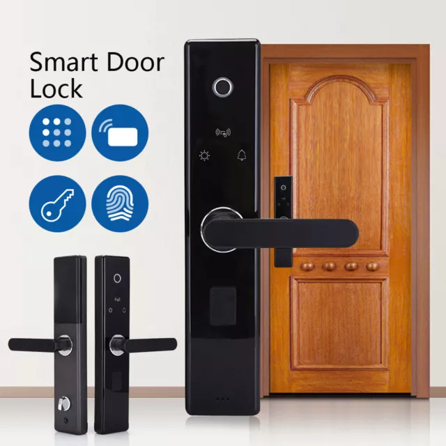 Safety Smart Fingerprint Touch Door Lock Electronic Password Keypad Card Lock