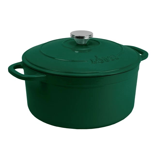 6.5 Quart Enameled Cast Iron Dutch Oven, Use To Marinate,Refrigerate, Cook,Serve