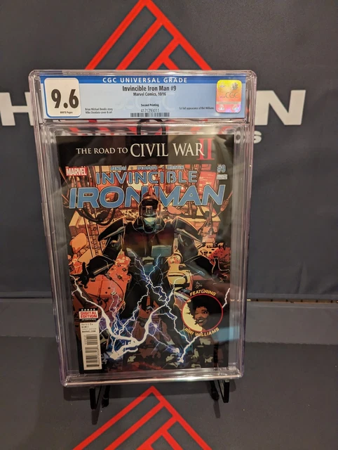 INVINCIBLE IRON MAN #9 CGC 9.6 NM+ 2nd Print 🔥1st RIRI WILLIAMS - Ironheart🔥