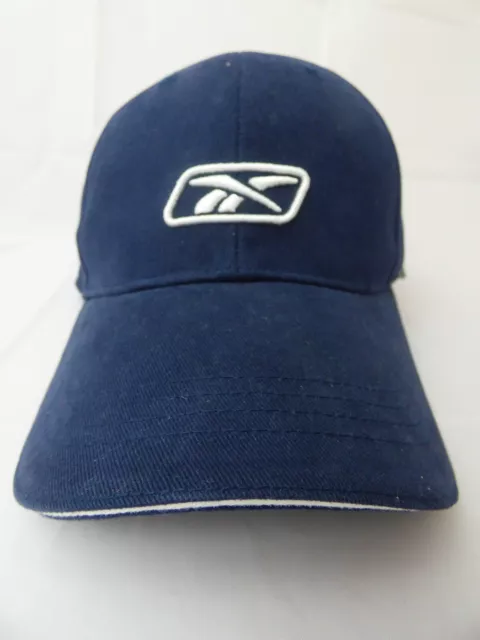 BNWT Junior Kids Reebok Navy Sports Baseball Cap White Logo 100% Cotton