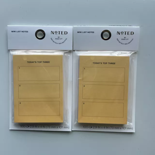 Post it Printed Notes NTD 34 OR, 4 in x 2.9 in (101 mm x 73 mm) 2 Pack