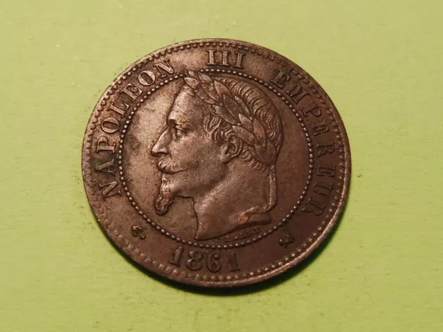 Superbe Monnaie  Deux Centimes Napoleon Iii  - 1861 K  - Promo -  (1)