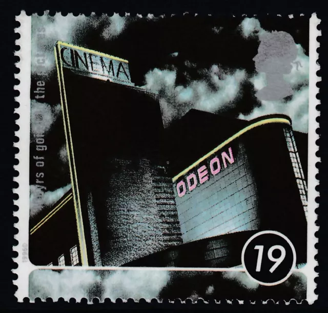 Odeon Art Deco Cinema Harrogate illustrated on 1996 unmounted mint GB stamp