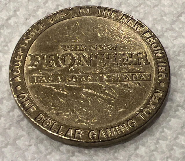 vintage The New Frontier Gaming Token $1 Dollar coin Las Vegas , Neveda