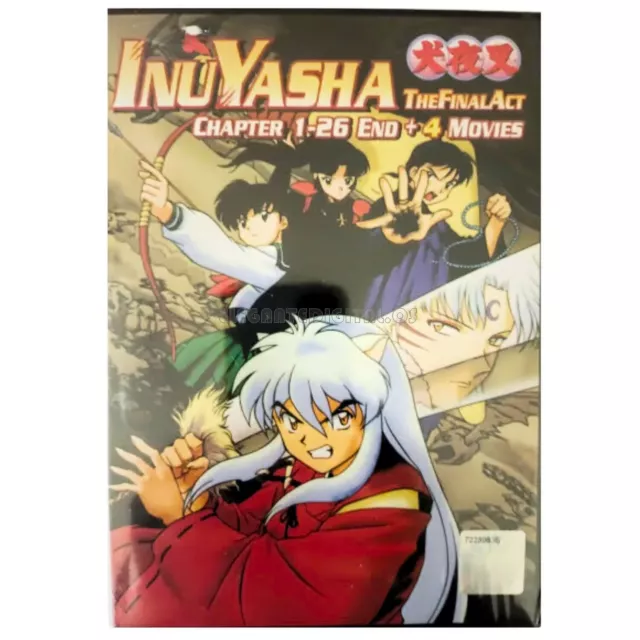 INUYASHA+HANYO NO YASHAHIME VOL.1-241 END + 4 MOVIE +SP DVD ANIME ENGLISH  DUBBED
