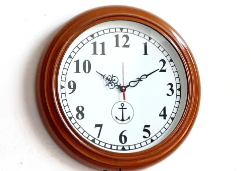 Nautische große hölzerne Wanduhr 16" antike Vintage-Uhr für Home-Office-Dekor