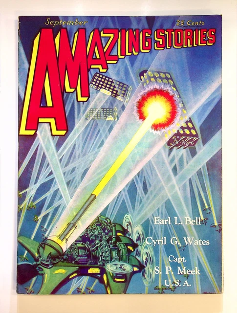Amazing Stories Pulp Sep 1929 Vol. 4 #6 FN- 5.5