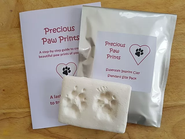 Pet Paw Print Kit Non Clay No Mess Inkless Dog Cat Baby Hand Footprint Keepsake