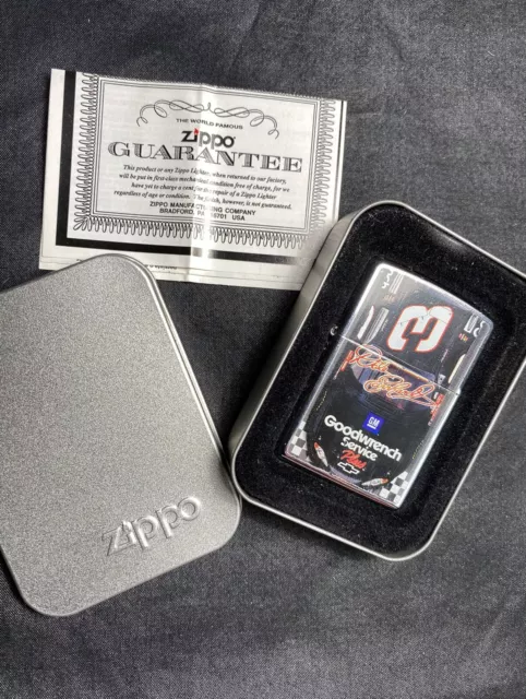 Rare ZIPPO 2004 DALE EARNHARDT #8 Top Car View GOODWRENCH CHEVY GM Works! 🚬😎