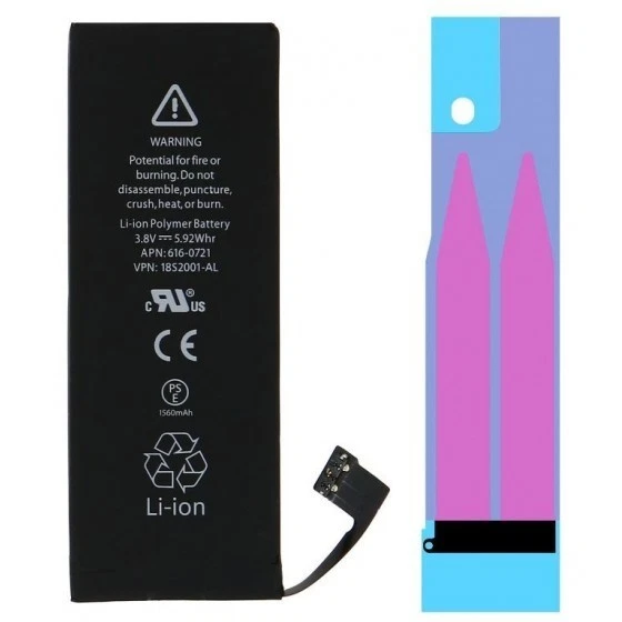 Batterie Interne Compatible IPhone 5/5C/5S/SE/6/6S/7/8/Plus/X/XR/XS/11/12/Pro