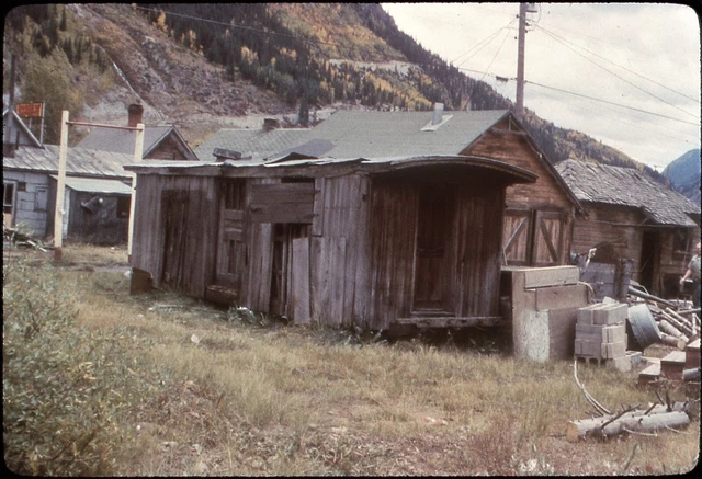 D&RGW Rio Grande old baggage car Silverton? SN? duplicate slide