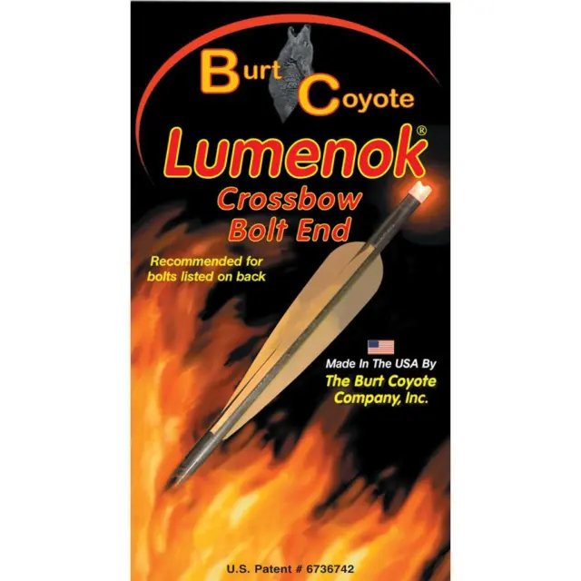 Burt Coyote Crossbow Bolt Lumenok Easton/Beman Carbon Flat Nock HD Orange 3 Pack 2