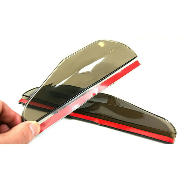 2PCS Car Smoke Black Rear View Side Mirror Rain Board Eyebrow Guard Sun Visor
