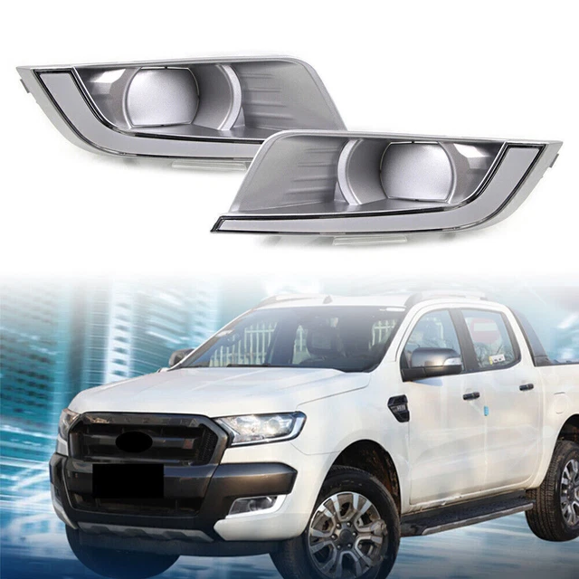 2x luci diurne LED bianche luci diurne frecce DRL per Ford Ranger 2015-2016