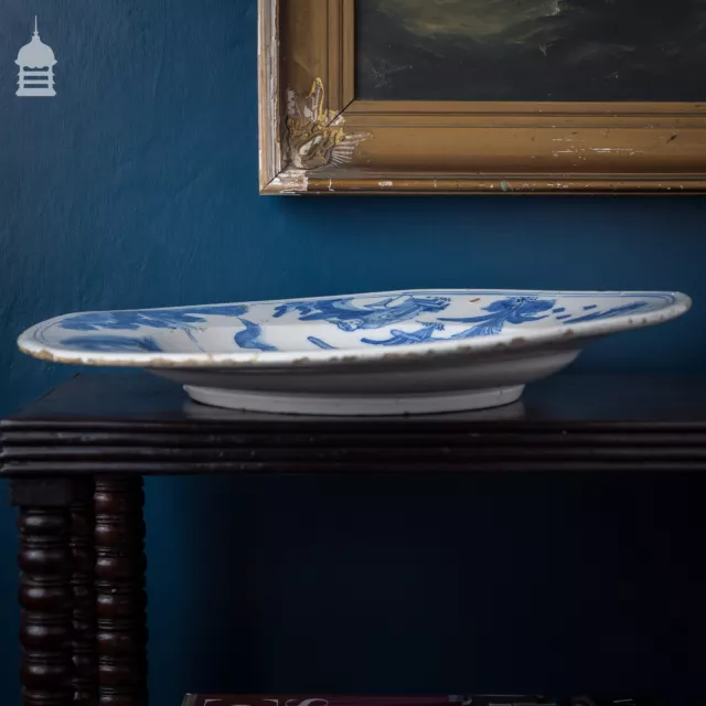 Bol à vaisselle bleu et blanc 17e siècle Delft 3