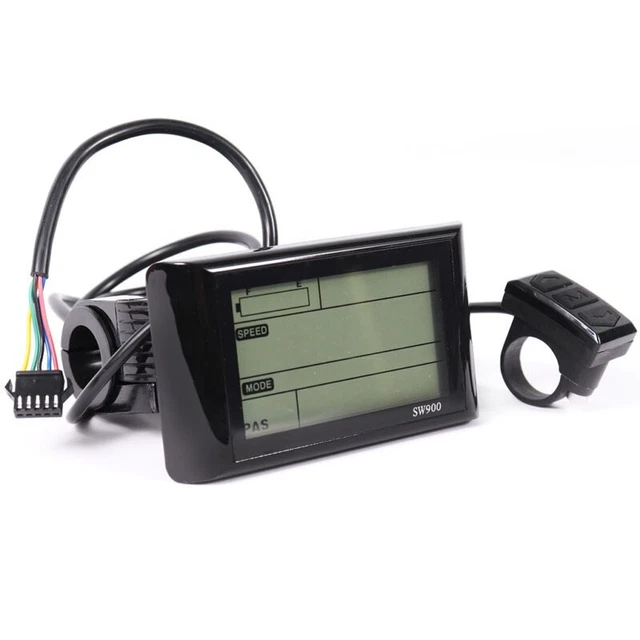 Misuratore di velocità orologio display LCD in plastica per schermo bicicletta