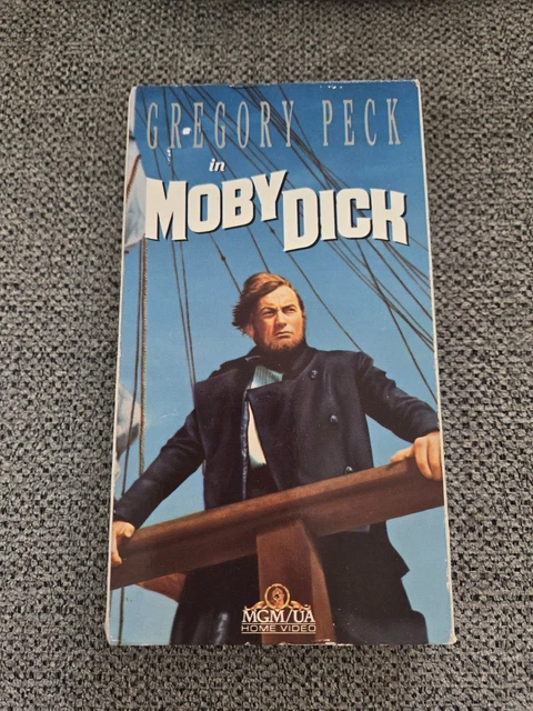Moby Dick Vhs 1956 Video Tape 1990 Mgm Gregory Peck Vintage Vhs Tape 1
