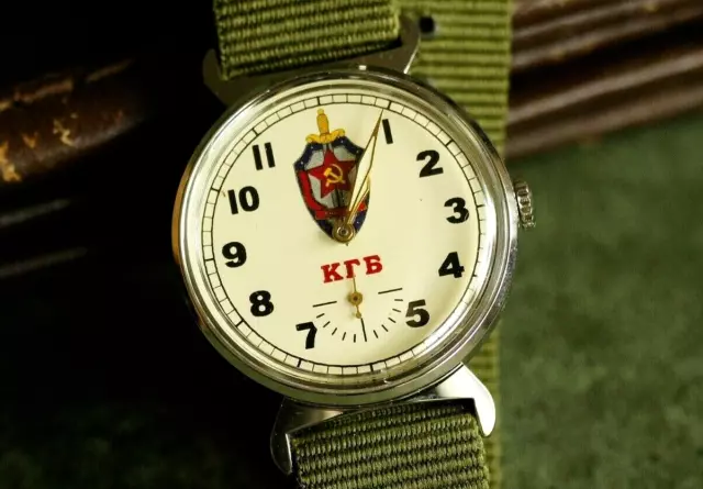 Military POBEDA Soviet ZIM KGB Watch Man's Mechanical Wrist Watch USSR