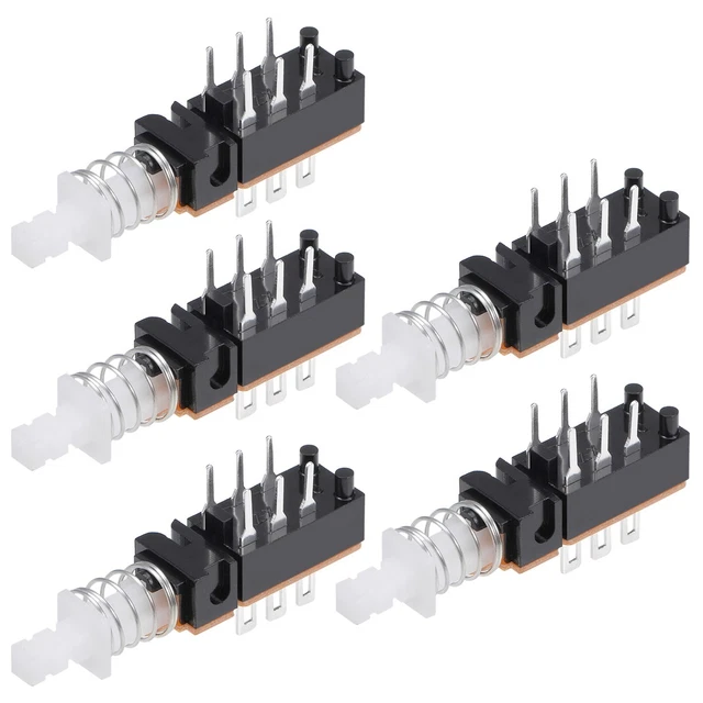 Lot De 15 Interrupteurs Bouton Poussoir 1 Position - Noir - Neuf
