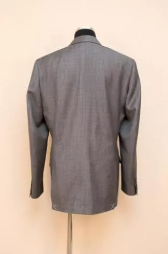 JCrew $425 Mens Ludlow 2 button Suit Jacket Worsted Wool 44R Charcoal heather 3