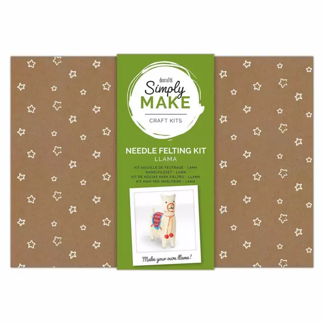 Docraft Simply Make Craft Kit Nadelfilz Llama