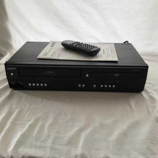 SANYO FWDV225F DVD Player/VCR Rec Player Combo w/ Remote Tested Great