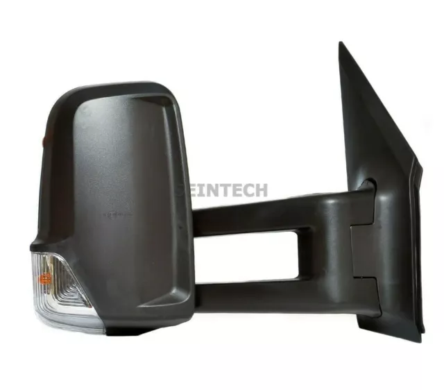 Mercedes Sprinter Full Door Wing Mirror Electric Black Long Arm OS RIGHT 2006-18