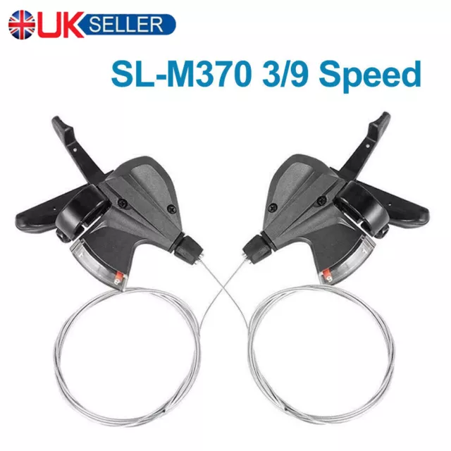 For Shimano Altus SL-M370 3/9/3x9 Speed Trigger Shifter Set Gear Lever Brake UK
