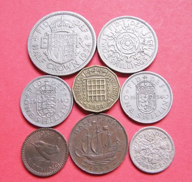 A nice 1954 Elizabeth II coin set - 70th birthday?