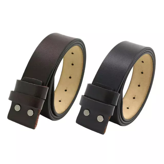 Ceinture en cuir à pression sur la sangle de ceinture sans boucle pour pantalon