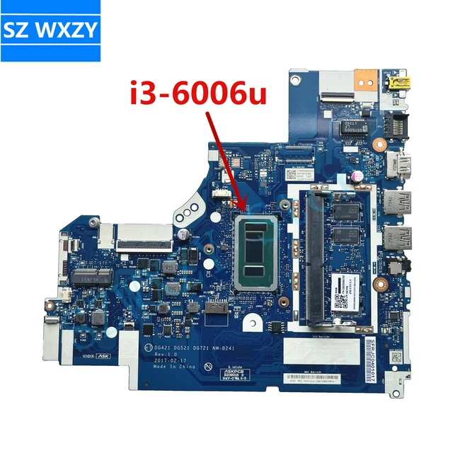 FOR LENOVO 32015ISK 32017ISK Laptop Motherboard With i36006u CPU 4GB