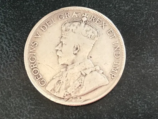 Newfoundland - King George V -1919 - 50 Cents Silver Coin