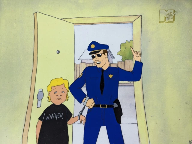 BEAVIS AND BUTTHEAD animation cel production art vintage cartoons MTV ...