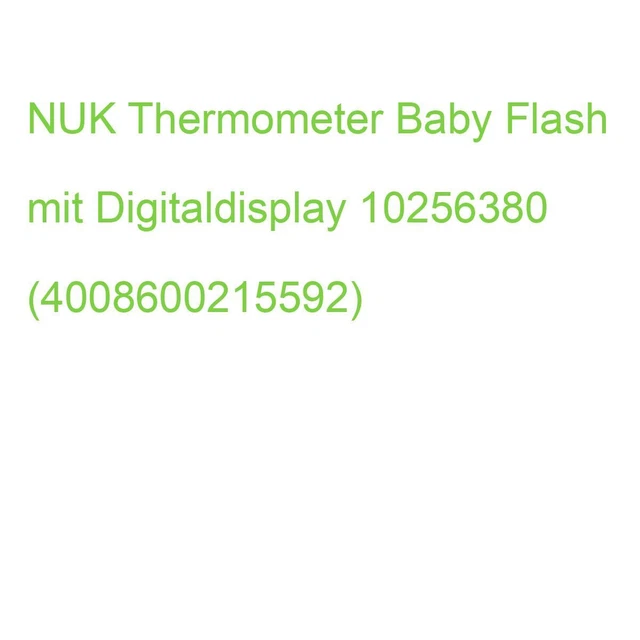 NUK Thermometer Baby Flash berührungslose Fiebermessung 10256380 (4008600215592)