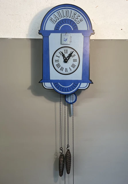 Reloj de cuco Gauloise publicidad publicidad | Vintage años 70 | #2