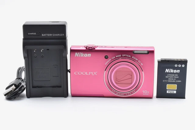 MINT] NIKON COOLPIX S6200 Red 16.4MP Digital Camera English