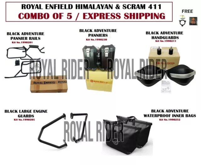 Royal Enfield Himalaya y Scram 411 Combo de 5